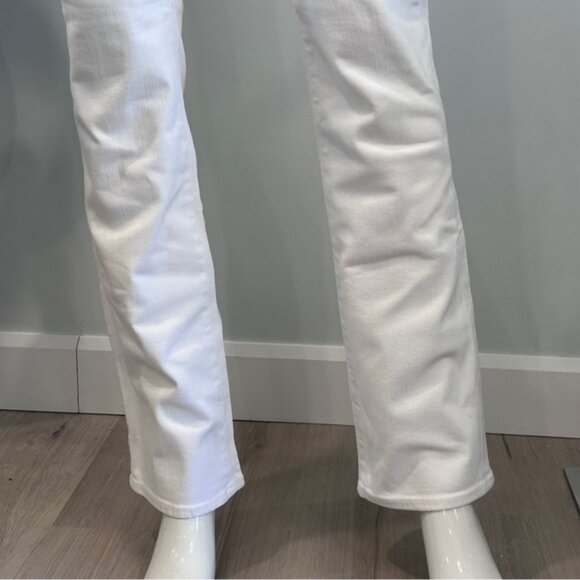 AG Ballad Slim Boot 31 Mid Rise White Jeans - Picture 7 of 15